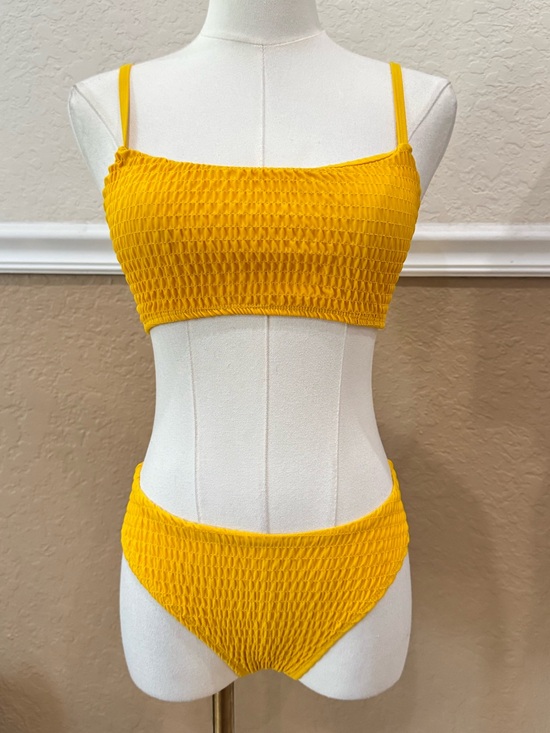 Mosmann Other - Ruched Yellow Bikini Set